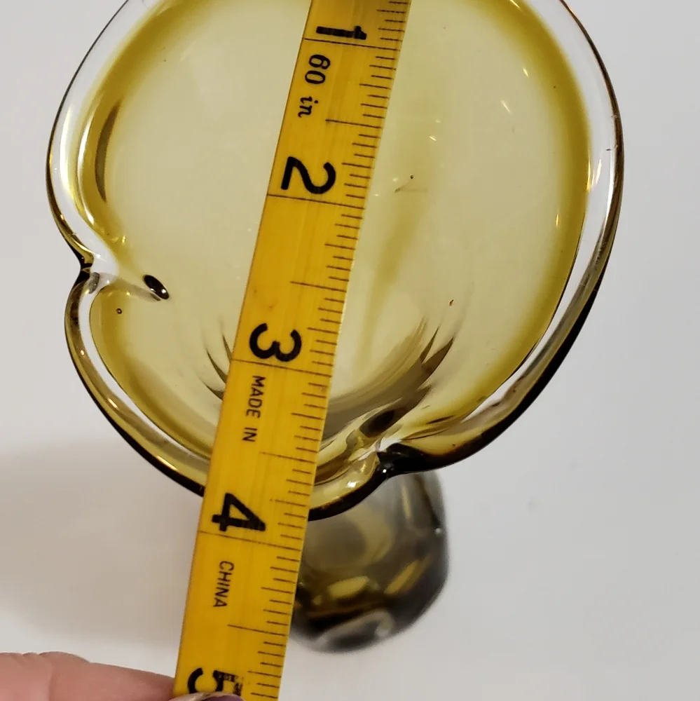 Art Glass Hand Blown Vase Single Stem